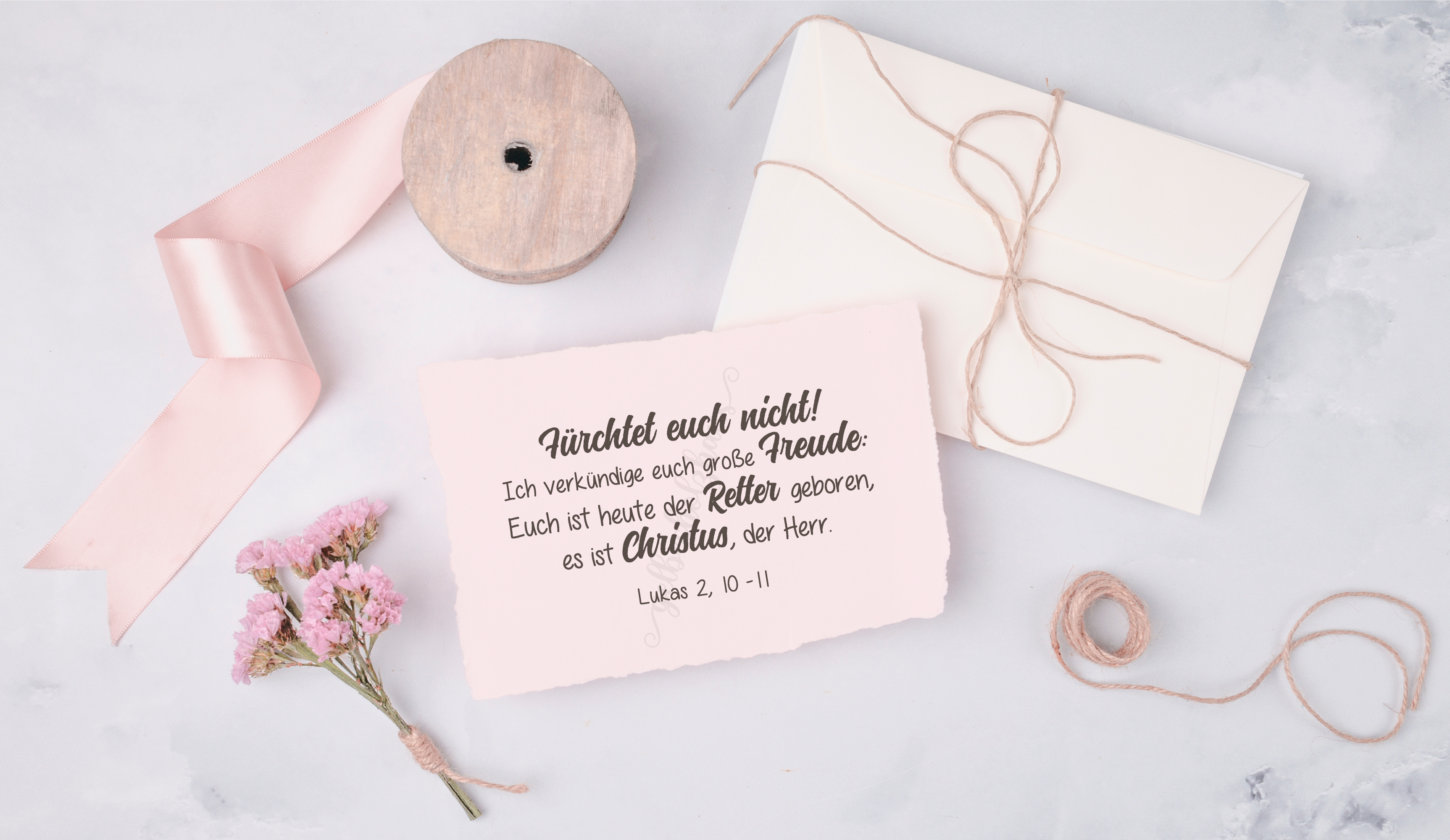 WeihnachtsSTEMPEL "Fürchtet euch nicht! Lukas 2,10-11"