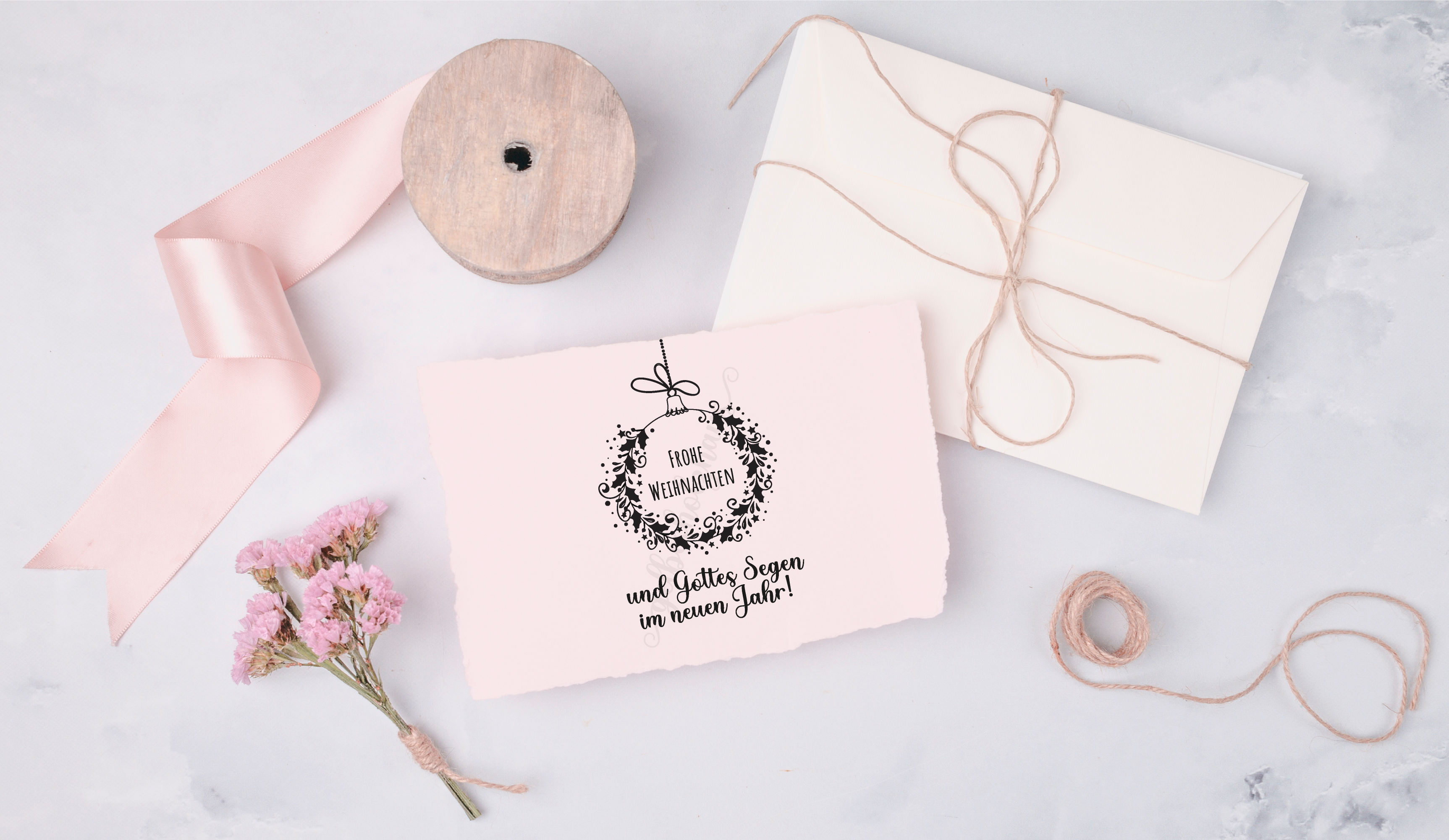 STEMPEL "Frohe Weihnachten und Gottes Segen im neuen Jahr!"
