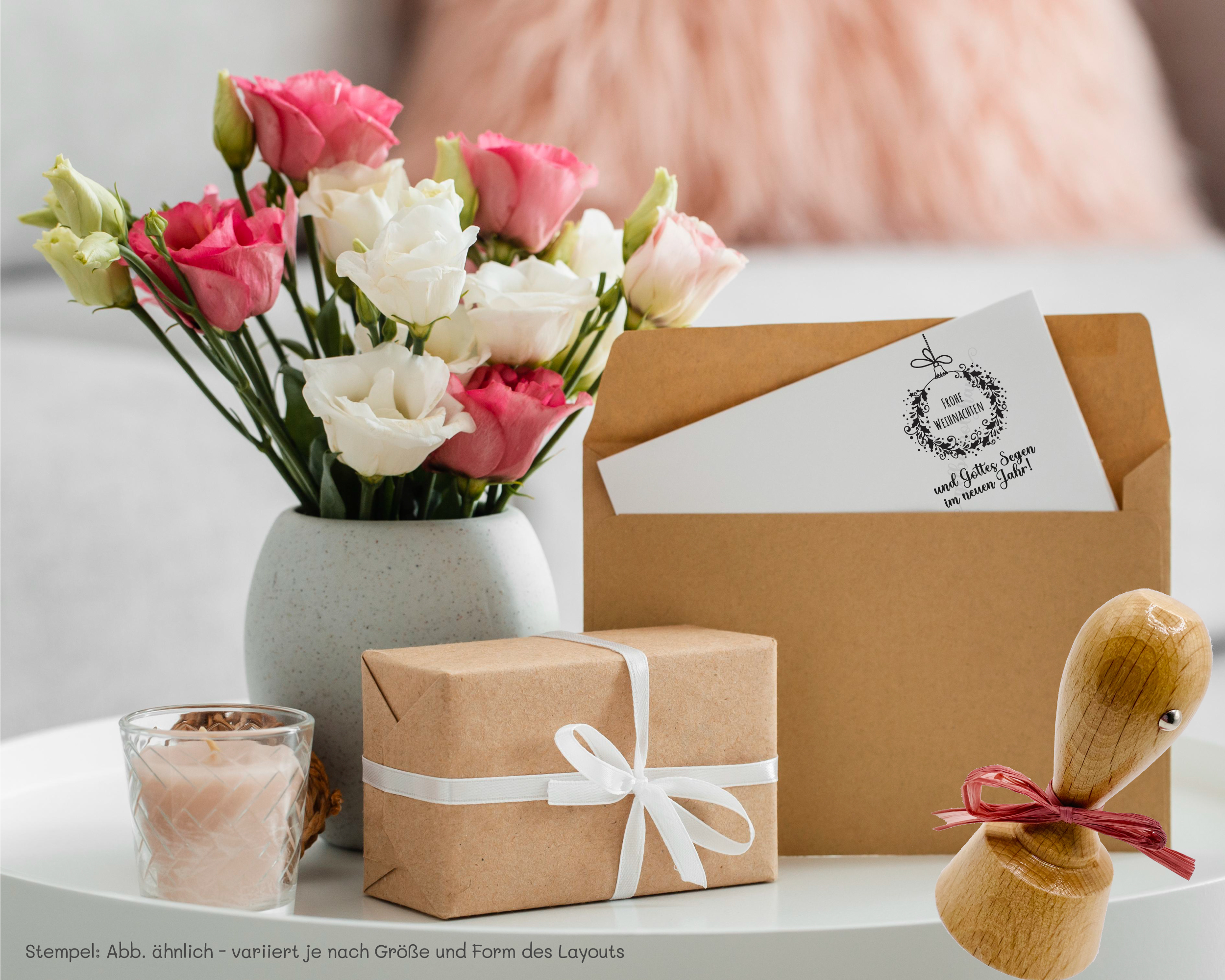 STEMPEL "Frohe Weihnachten und Gottes Segen im neuen Jahr!"