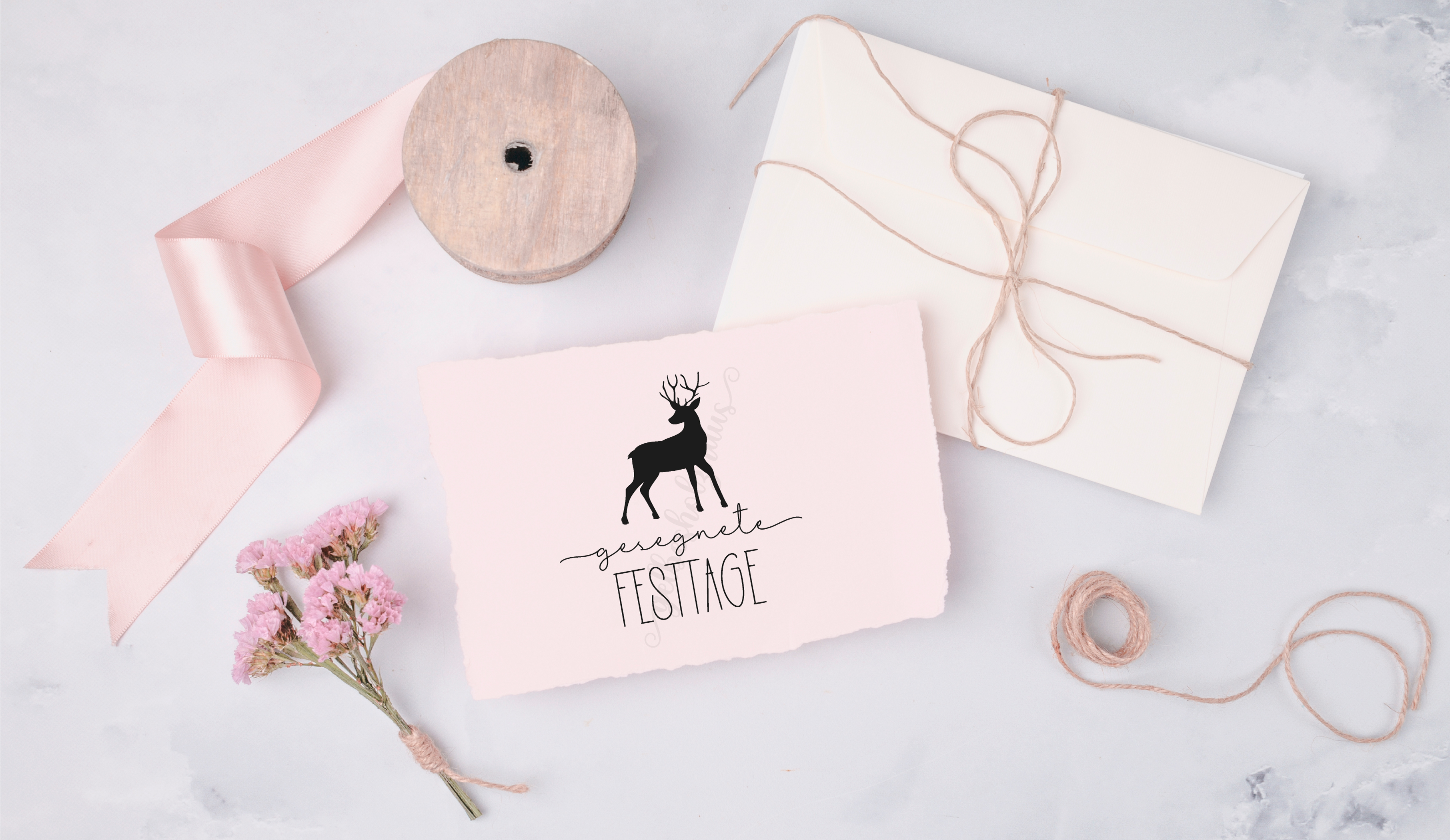 Weihnachts STEMPEL "gesegnete Festtage"