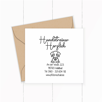 großer Stempel für Tierarzt-Praxis / Tier-Heilpraktiker / Hundetrainer