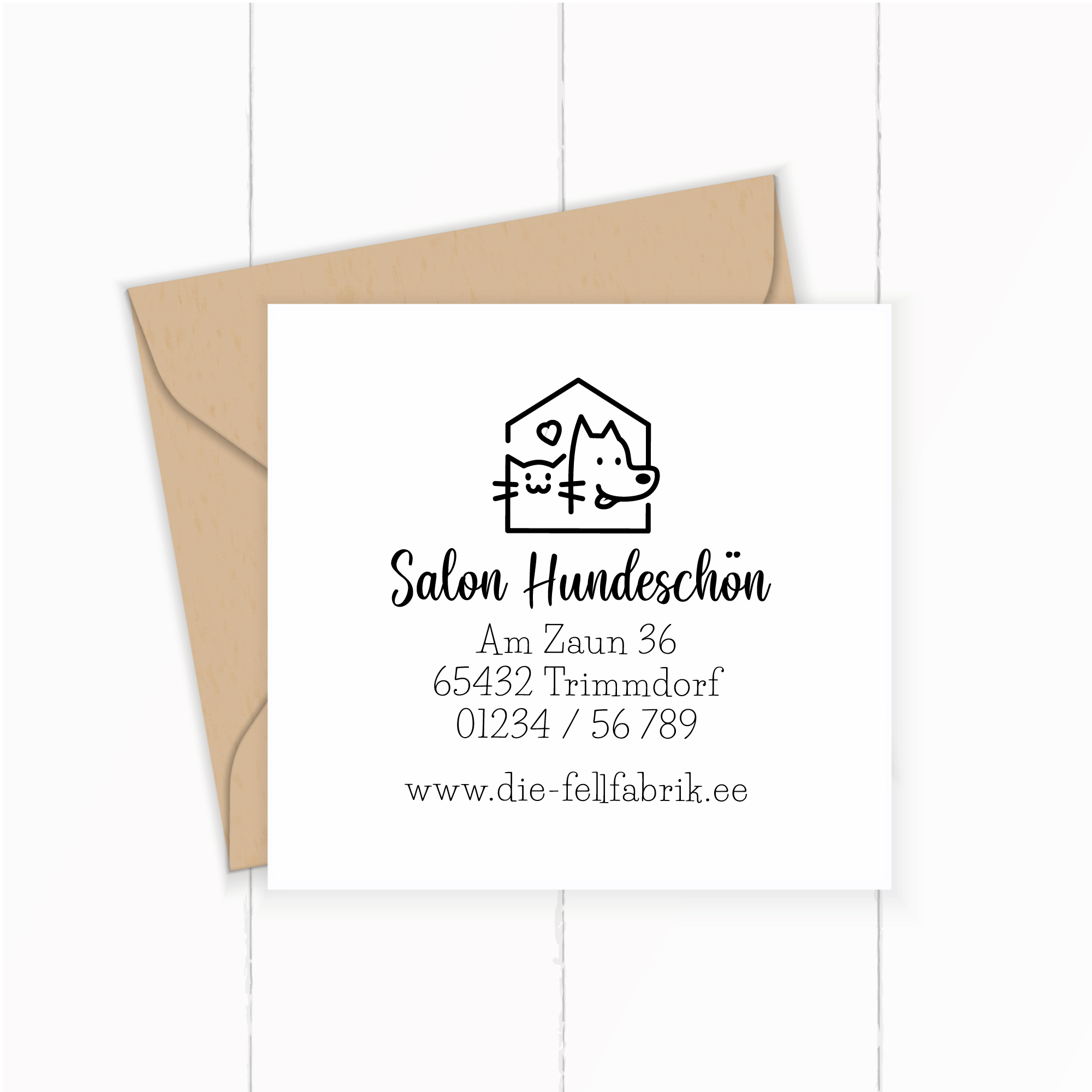 großer Stempel für Tierfriseur/ Beauty Hunde- KatzenSalon / Hundefriseur