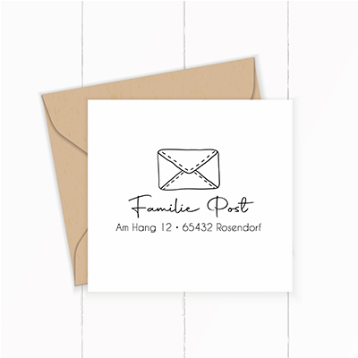 Personalisierter Adresstempel "Brief" | 58 x 22 mm