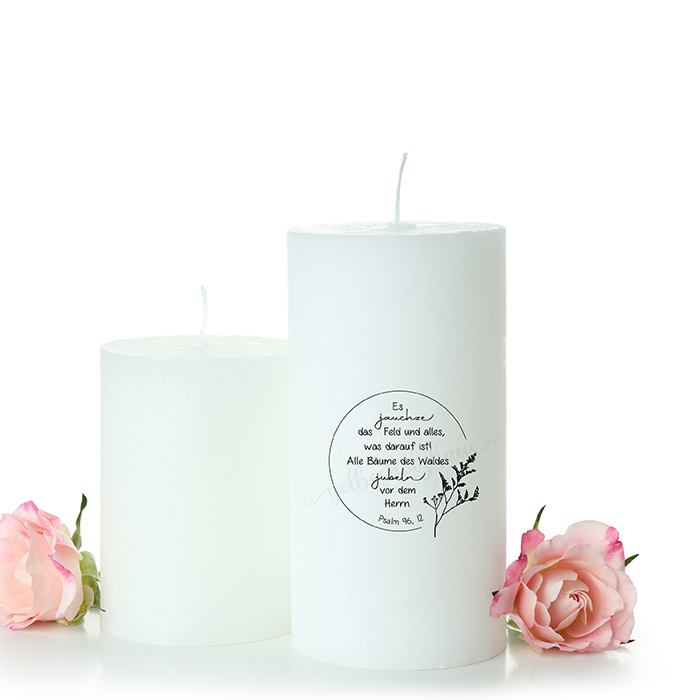 Bibelversstempel - Es jauchze das Feld - Psalm 96,12