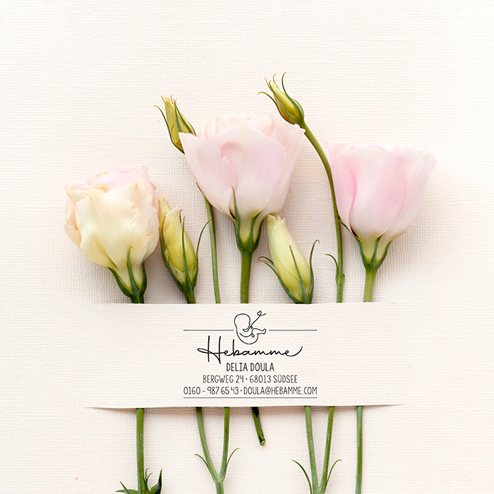 AdressSTEMPEL für Hebammen und Geburtshelfer "Doula" paßt perfekt ins Mutterpass-Feld 