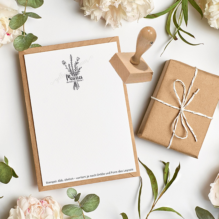 Muttertags-STEMPEL "Mama du bist die Beste !" 