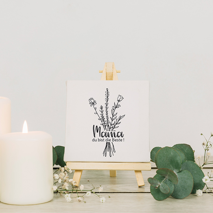 Muttertags-STEMPEL "Mama du bist die Beste !" 