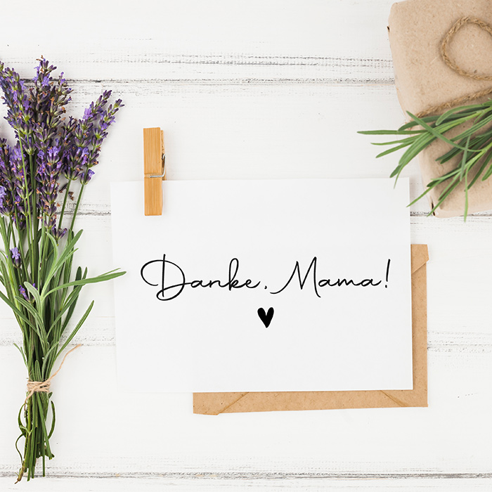 Muttertags - STEMPEL "Danke, Mama!" 