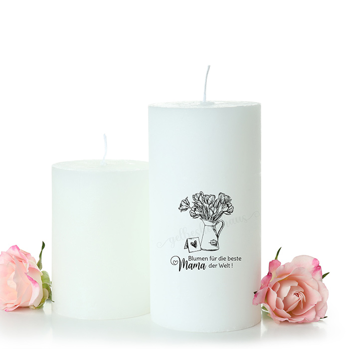 Muttertags-STEMPEL "Blumen für die beste Mama der Welt!" 