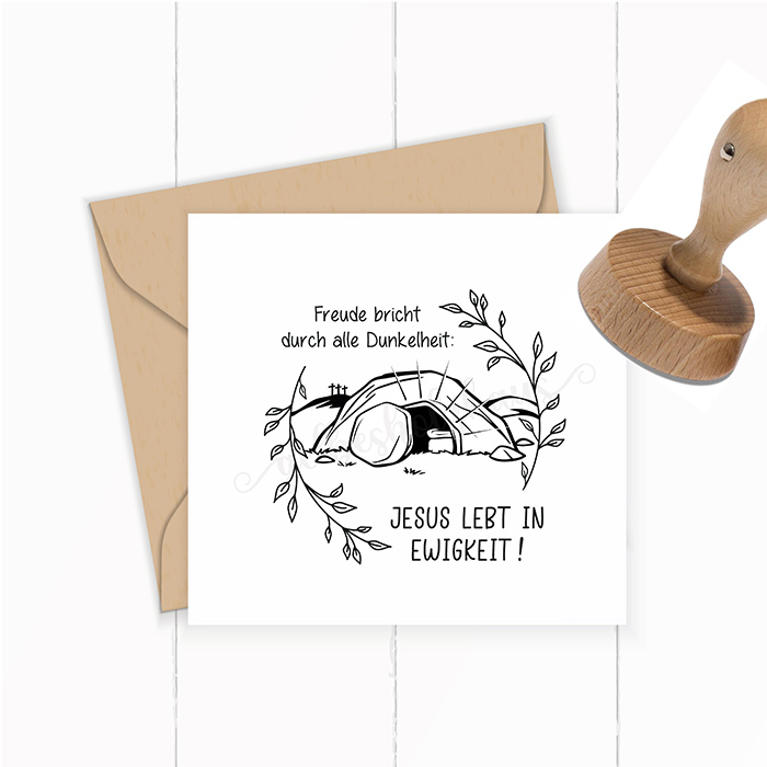 Oster-STEMPEL "Freude" für deine OsterPost, OsterKarten, OsterGeschenke