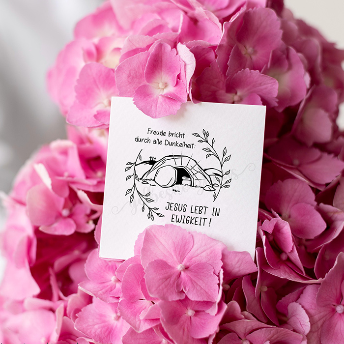 Oster-STEMPEL "Freude" für deine OsterPost, OsterKarten, OsterGeschenke