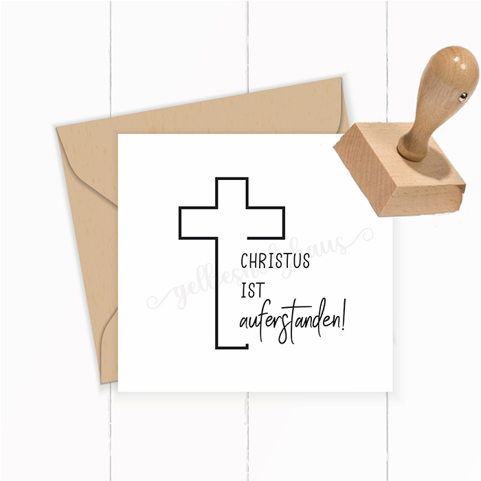 Oster STEMPEL "Christus ist auferstanden" für deine Oster-Post, Oster-Karten, Oster-Geschenke