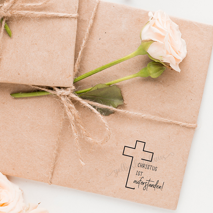 Oster STEMPEL "Christus ist auferstanden" für deine Oster-Post, Oster-Karten, Oster-Geschenke