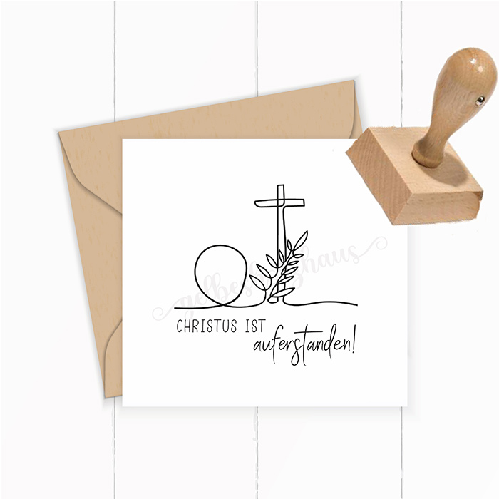 STEMPEL "Christus ist auferstanden!" für deine OsterPost, OsterKarten, OsterGeschenke