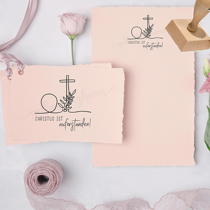 STEMPEL "Christus ist auferstanden!" für deine OsterPost, OsterKarten, OsterGeschenke