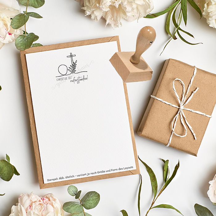 STEMPEL "Christus ist auferstanden!" für deine OsterPost, OsterKarten, OsterGeschenke