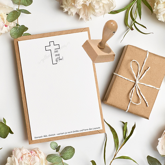 STEMPEL "Das Grab ist leer!" für deine OsterPost, OsterKarten, OsterGeschenke