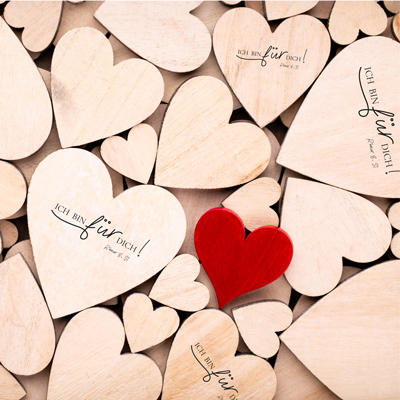 Bibelvers-STEMPEL "Römer 8, 31 - Ich bin für dich!"