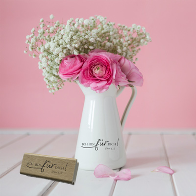 Bibelvers-STEMPEL "Römer 8, 31 - Ich bin für dich!"