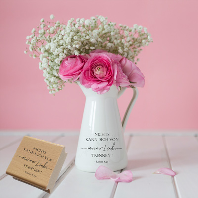 Bibelvers-STEMPEL "Römer 8,39 - Nichts kann dich von meiner Liebe trennen!"