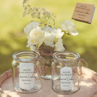Bibelvers-STEMPEL "Römer 8,39 - Nichts kann dich von meiner Liebe trennen!"