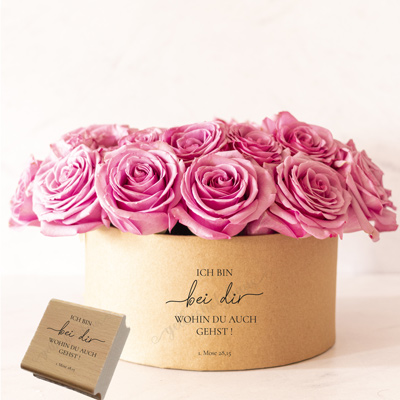 Bibelvers-STEMPEL "1.Mose 28,15 - Ich bin bei dir wohin du auch gehst!"