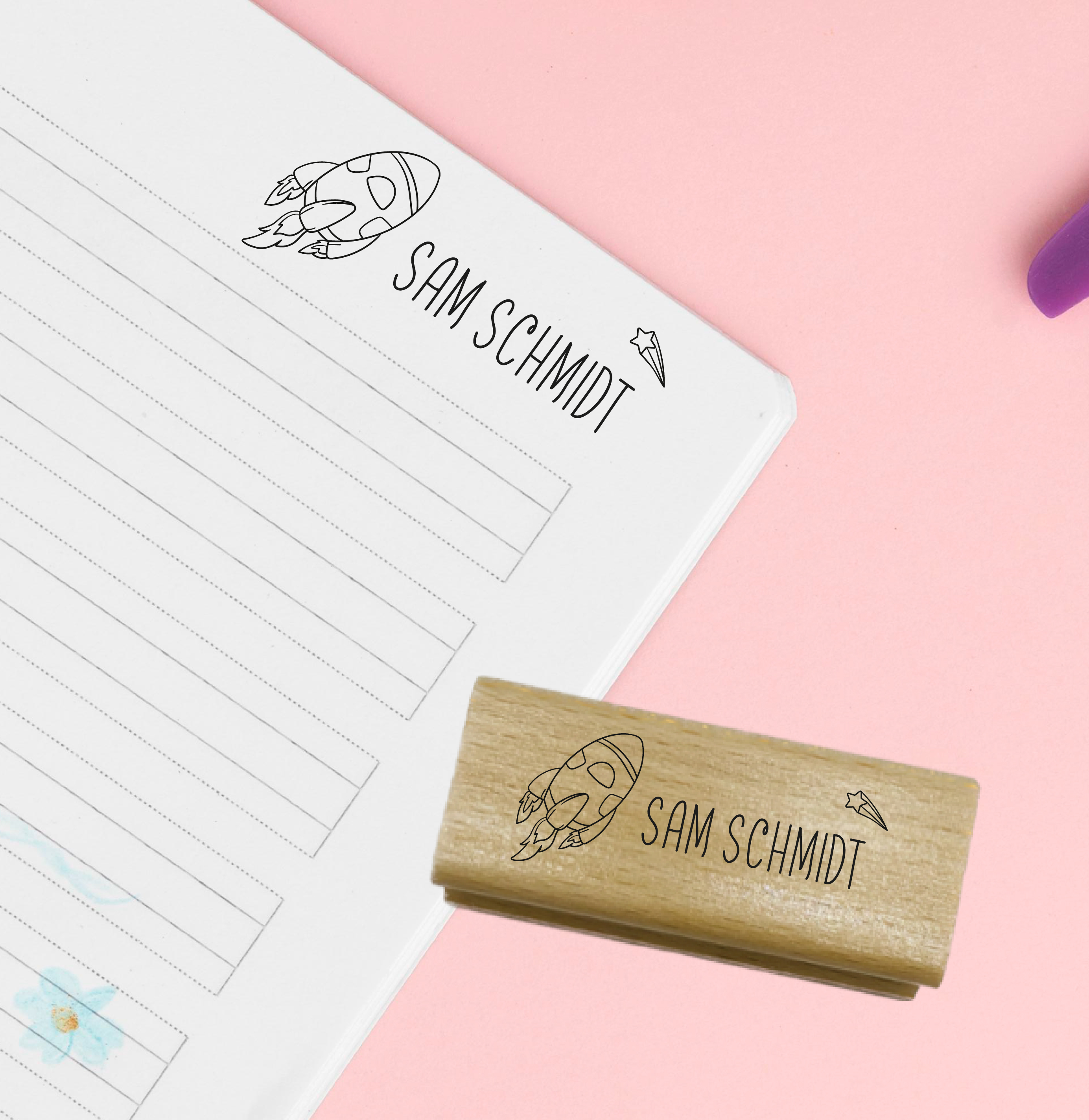 Dein individueller Namensstempel „Sam“ | 59 x 22 mm