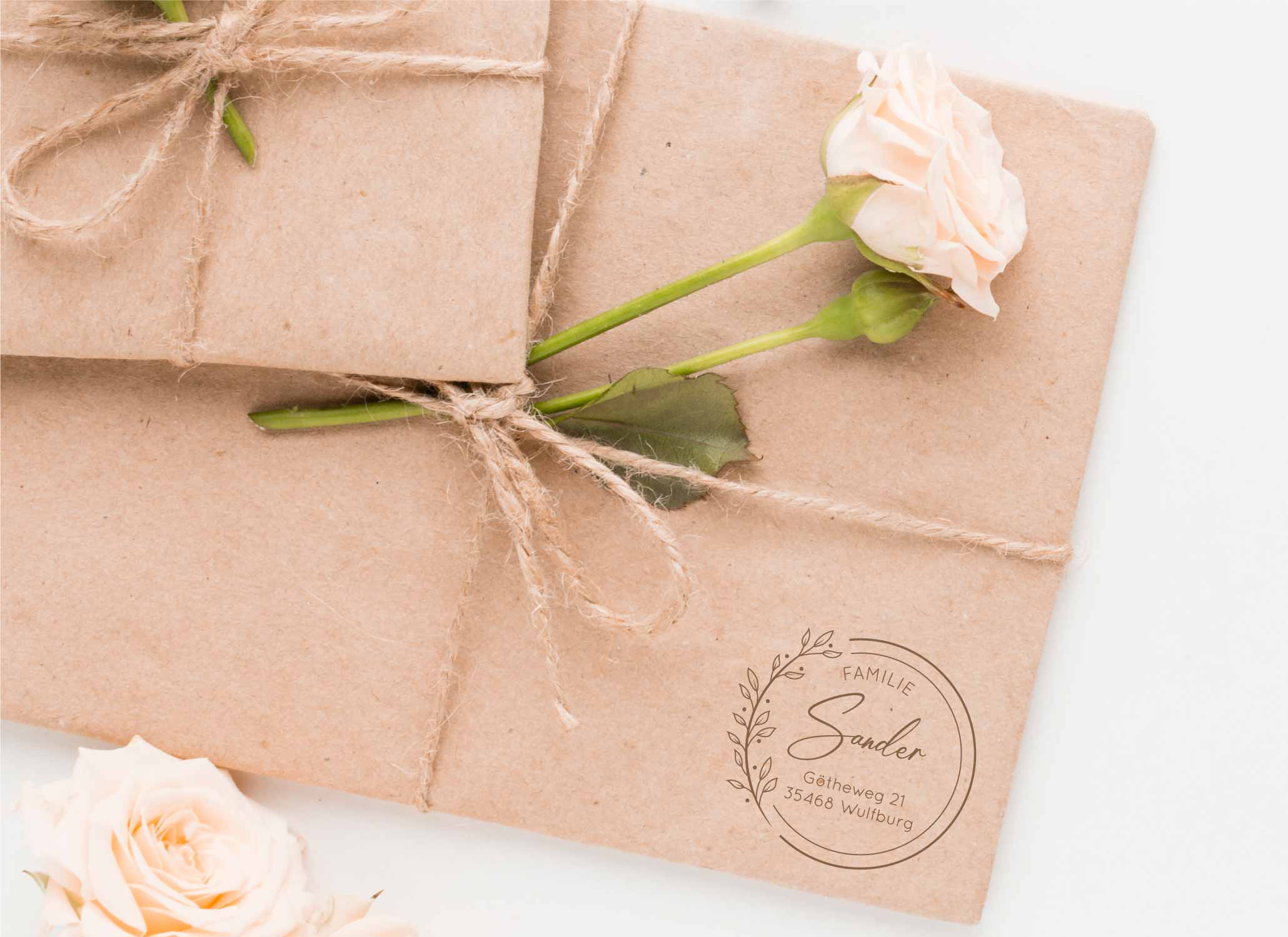 Personalisierter Adresstempel "Sander" | 4–10 cm