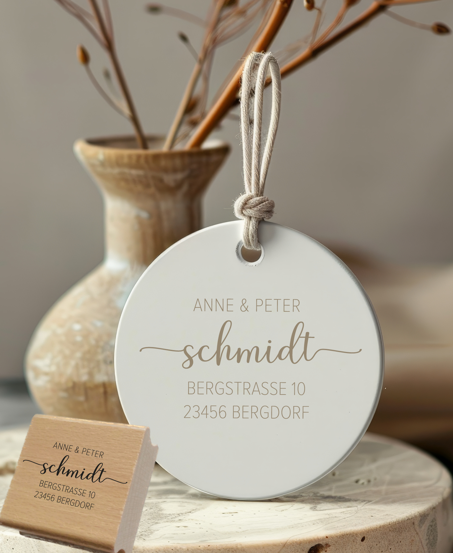 Personalisierter Adresstempel "Schmidt" | 4–10 cm 