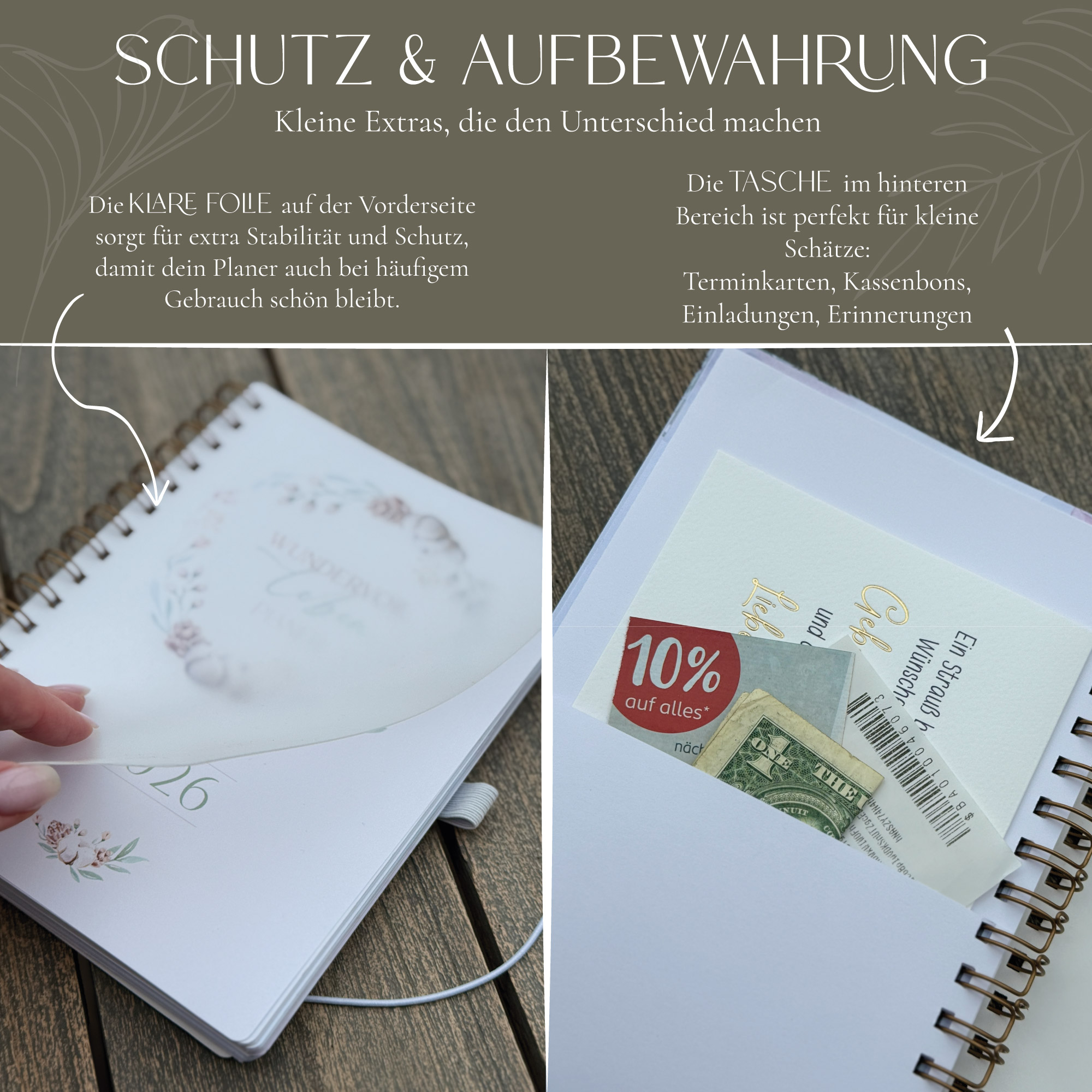 Jahresplaner "wundervoll leben" 2026 – plane dein Jahr mit Herz