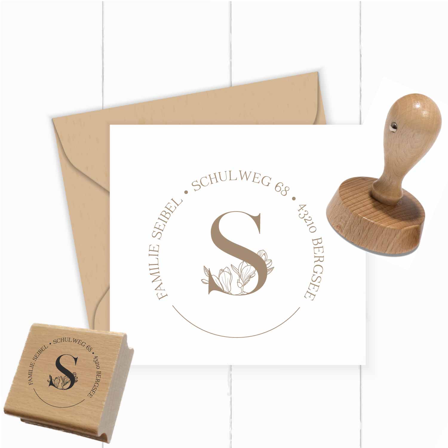 Personalisierter Adresstempel "Seibel" | 4–10 cm 