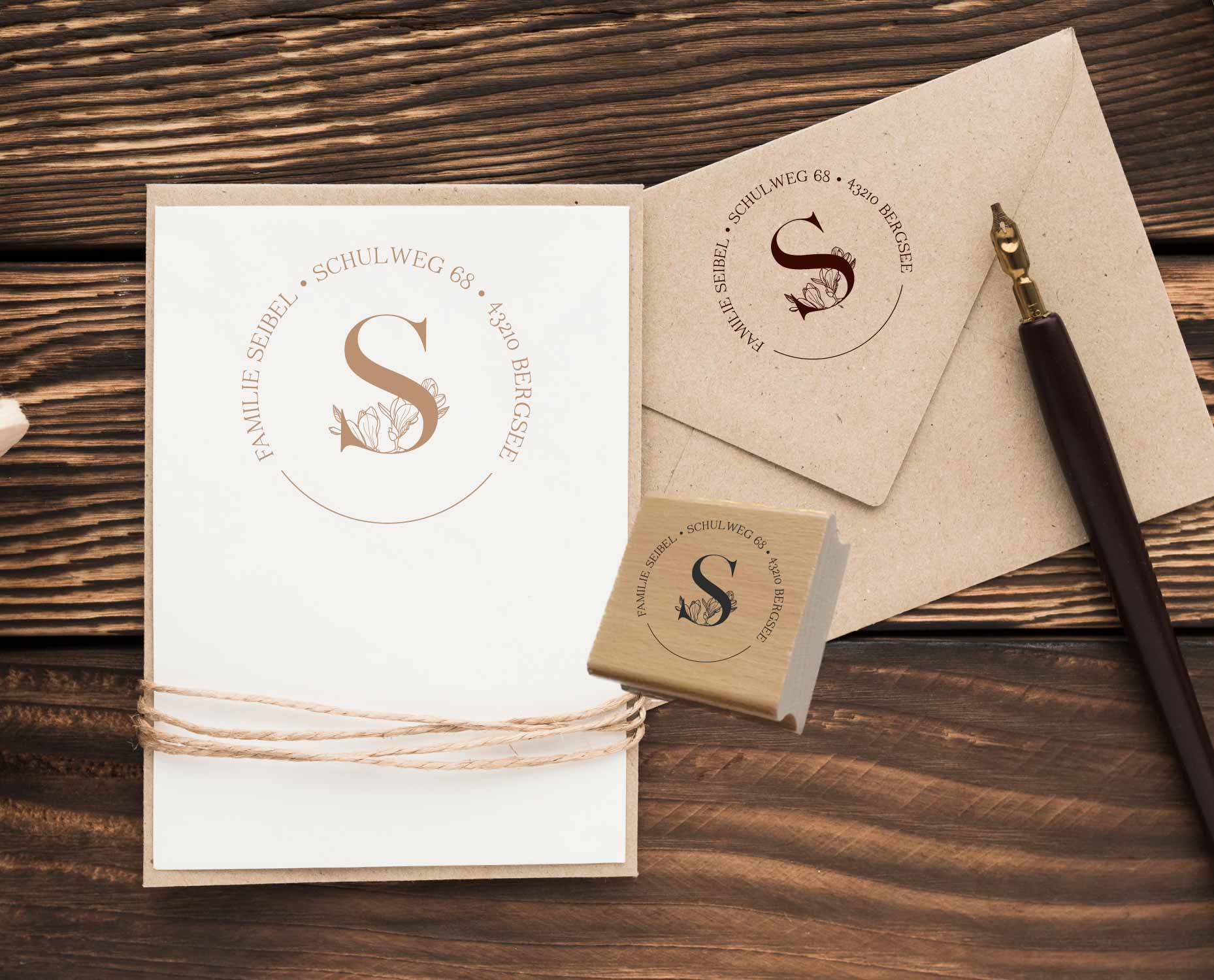 Personalisierter Adresstempel "Seibel" | 4–10 cm 