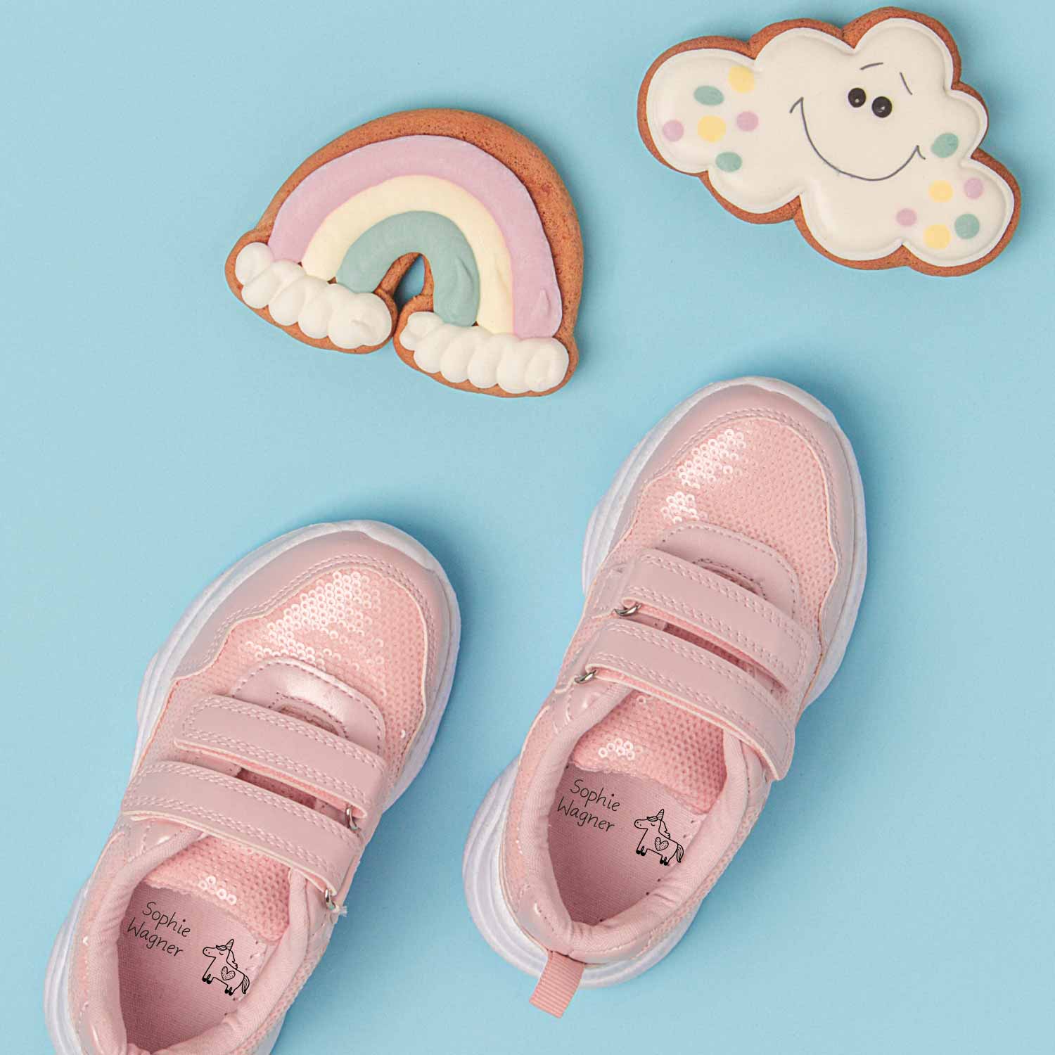 Textilstempel „Einhorn“ personalisiert | 38 x 14 mm