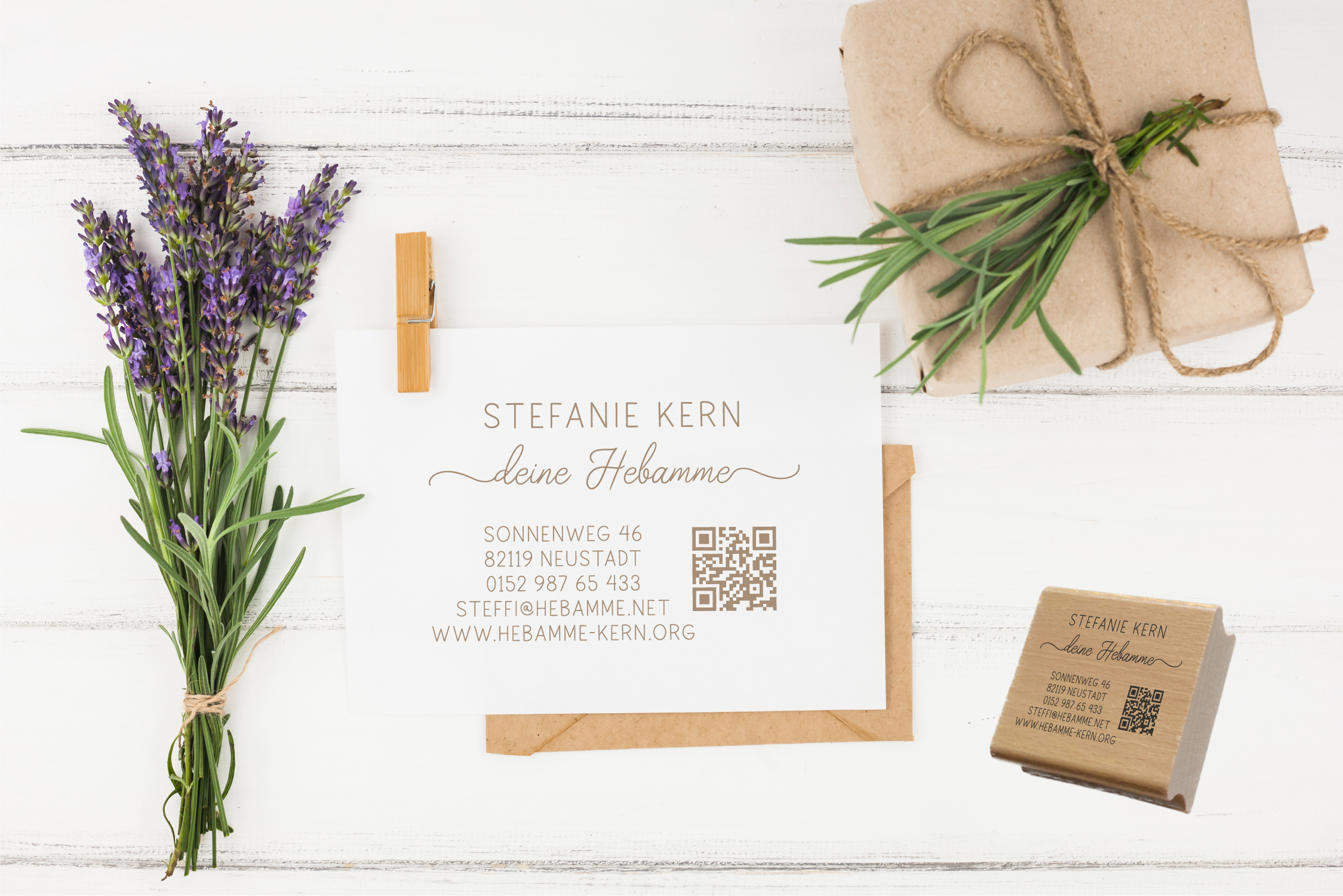 AdressSTEMPEL für Hebammen und Geburtshelfer "Stefanie"