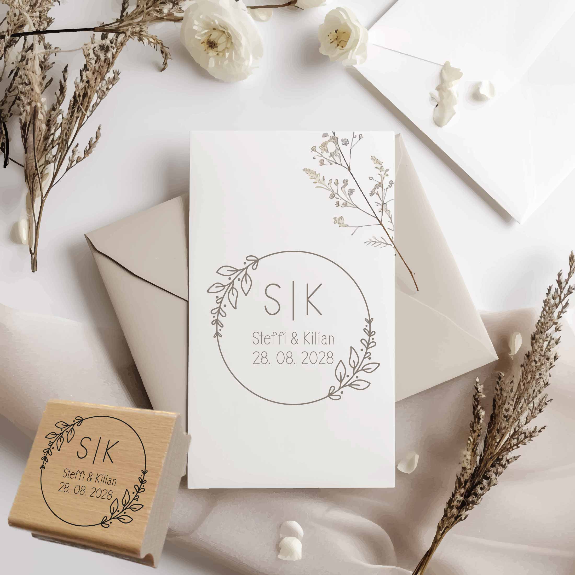 Personalisierter Hochzeits-STEMPEL "Steffi"