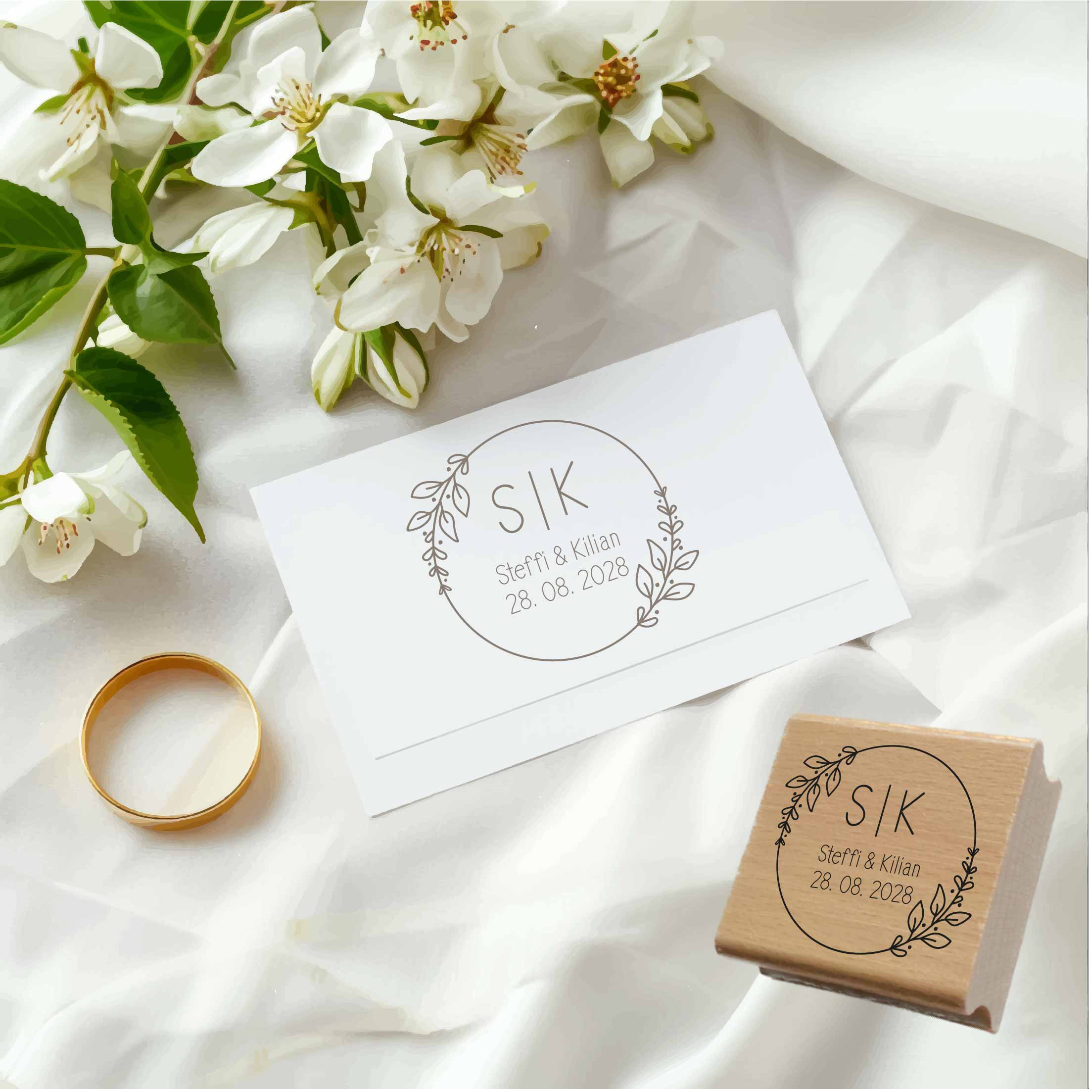 Personalisierter Hochzeits-STEMPEL "Steffi"