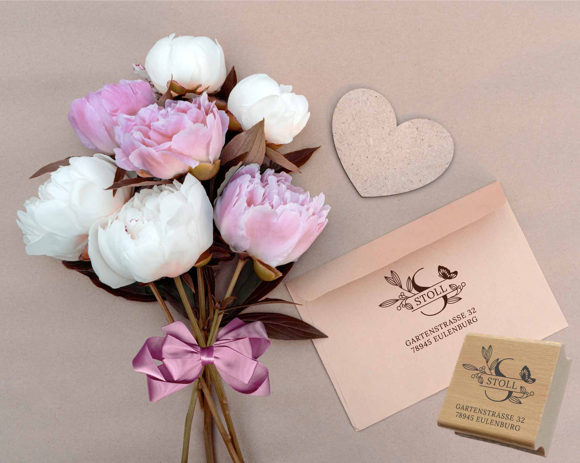 Personalisierter Adresstempel "Stoll" | 4–10 cm 