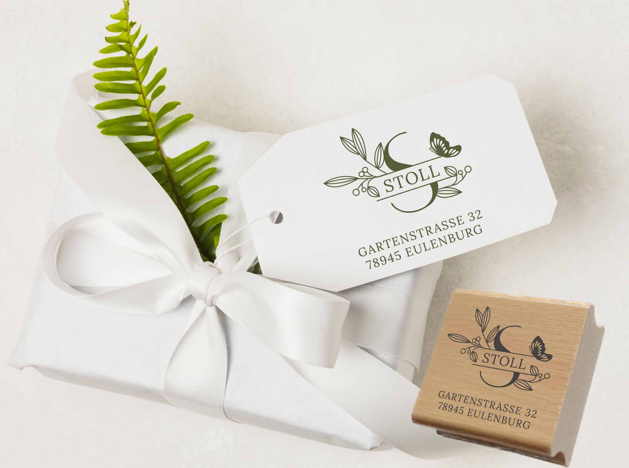 Personalisierter Adresstempel "Stoll" | 4–10 cm 