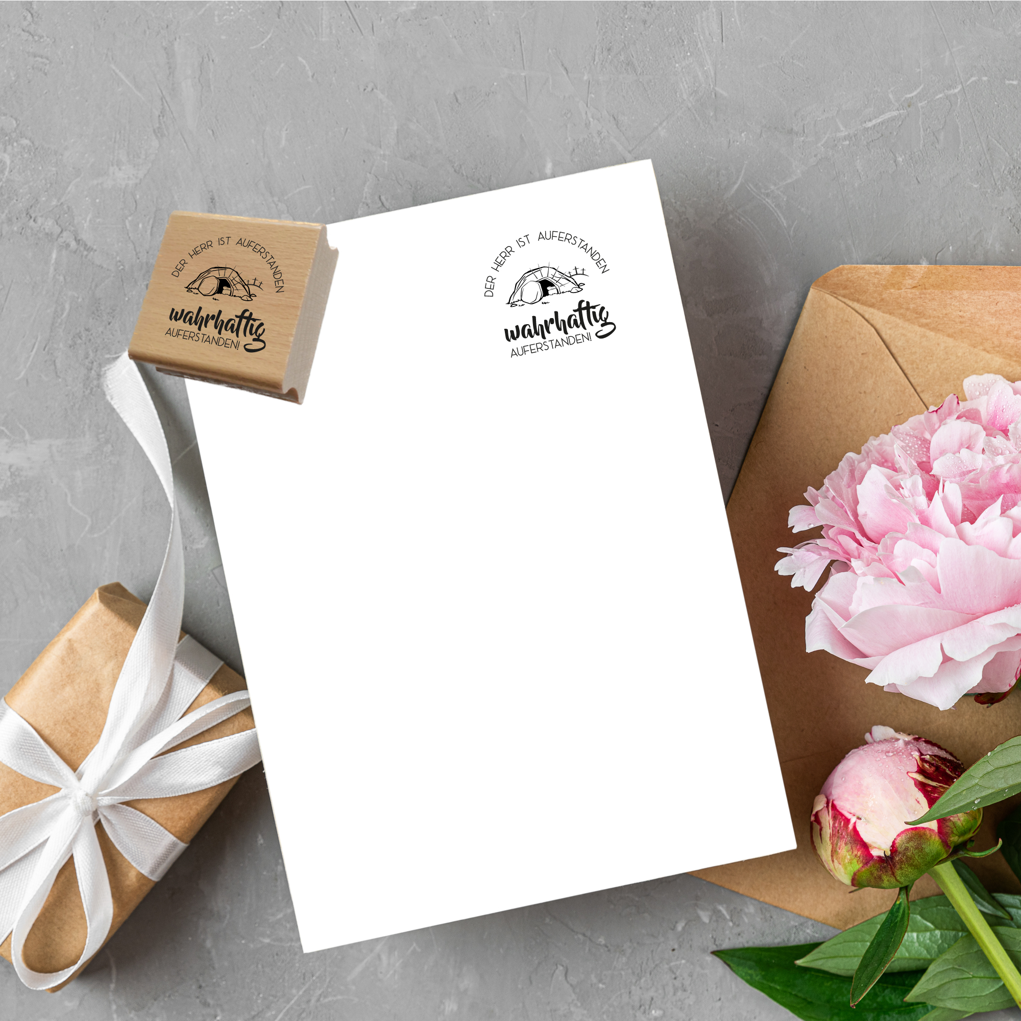 Oster-STEMPEL "Der Herr ist auferstanden"