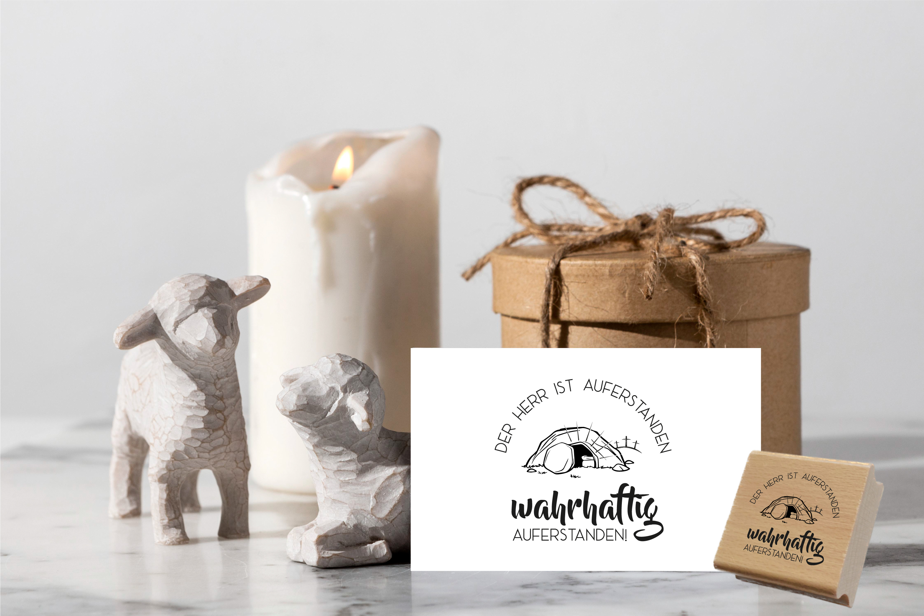 Oster-STEMPEL "Der Herr ist auferstanden"