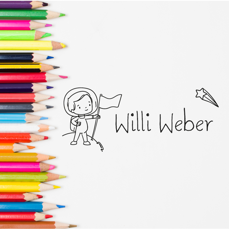 Dein individueller Namensstempel „Willi“ | 59 x 22 mm