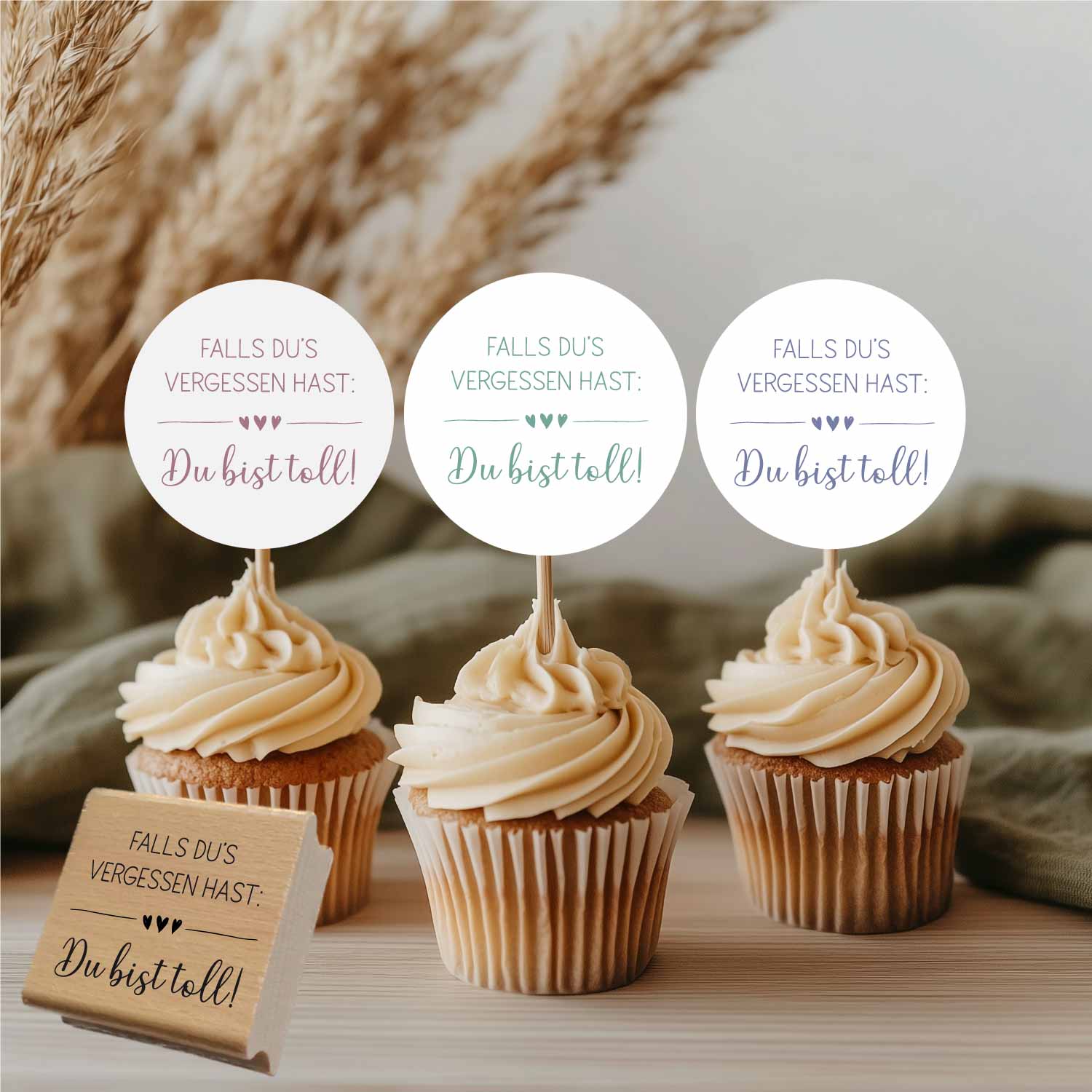 Stempel - Falls du's vergessen hast: Du bist toll!