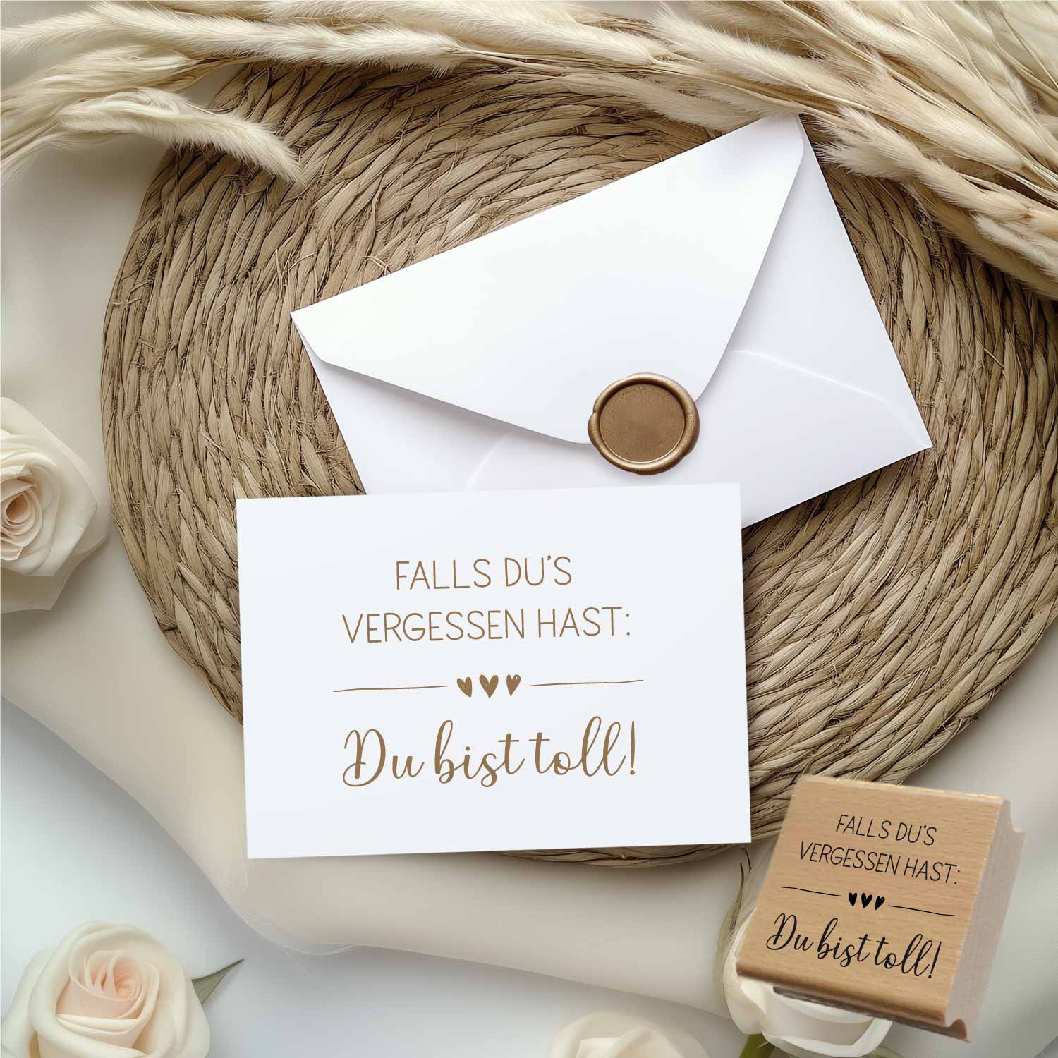 Stempel - Falls du's vergessen hast: Du bist toll!