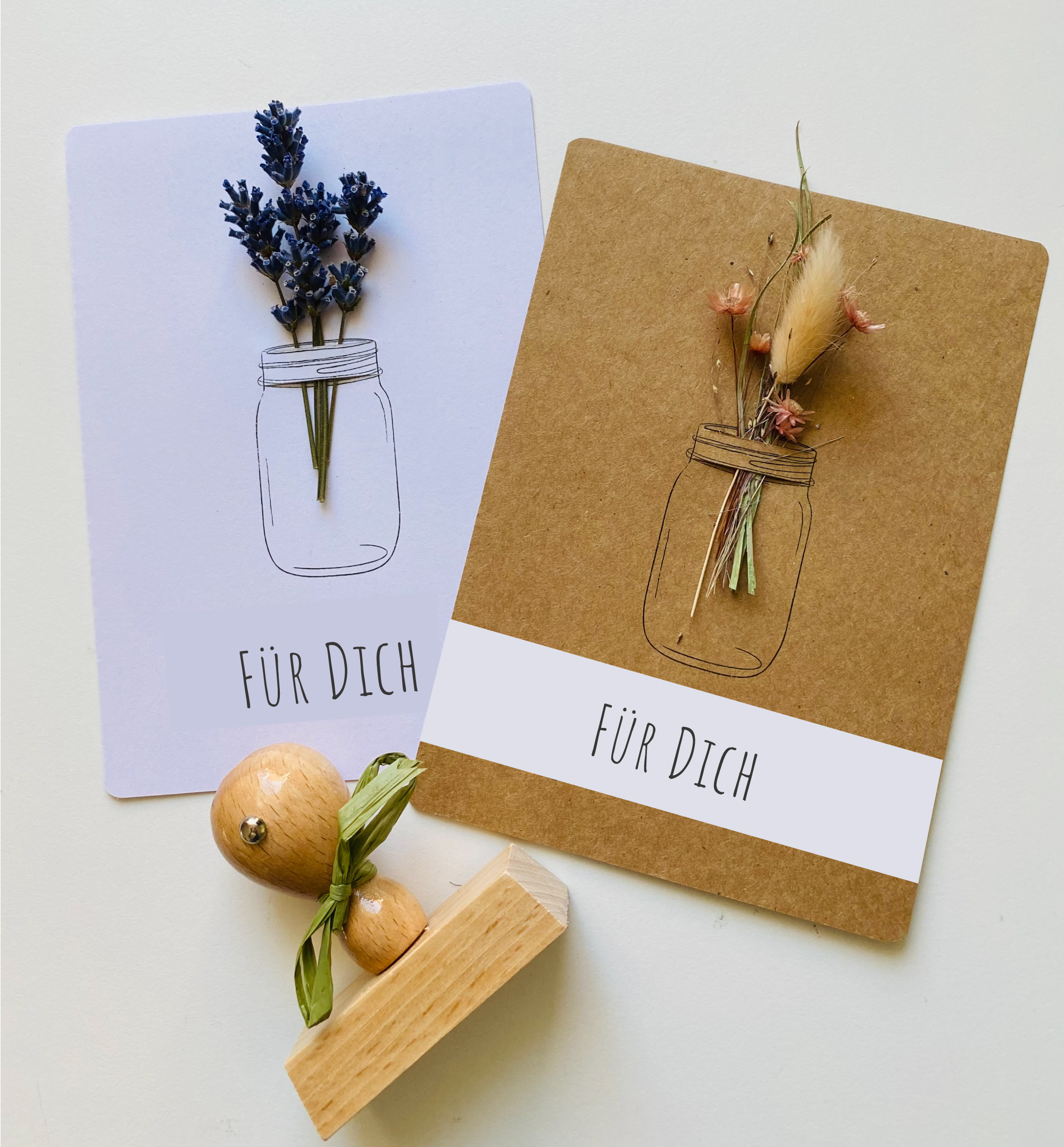 STEMPEL "für Dich" Großbuchstaben