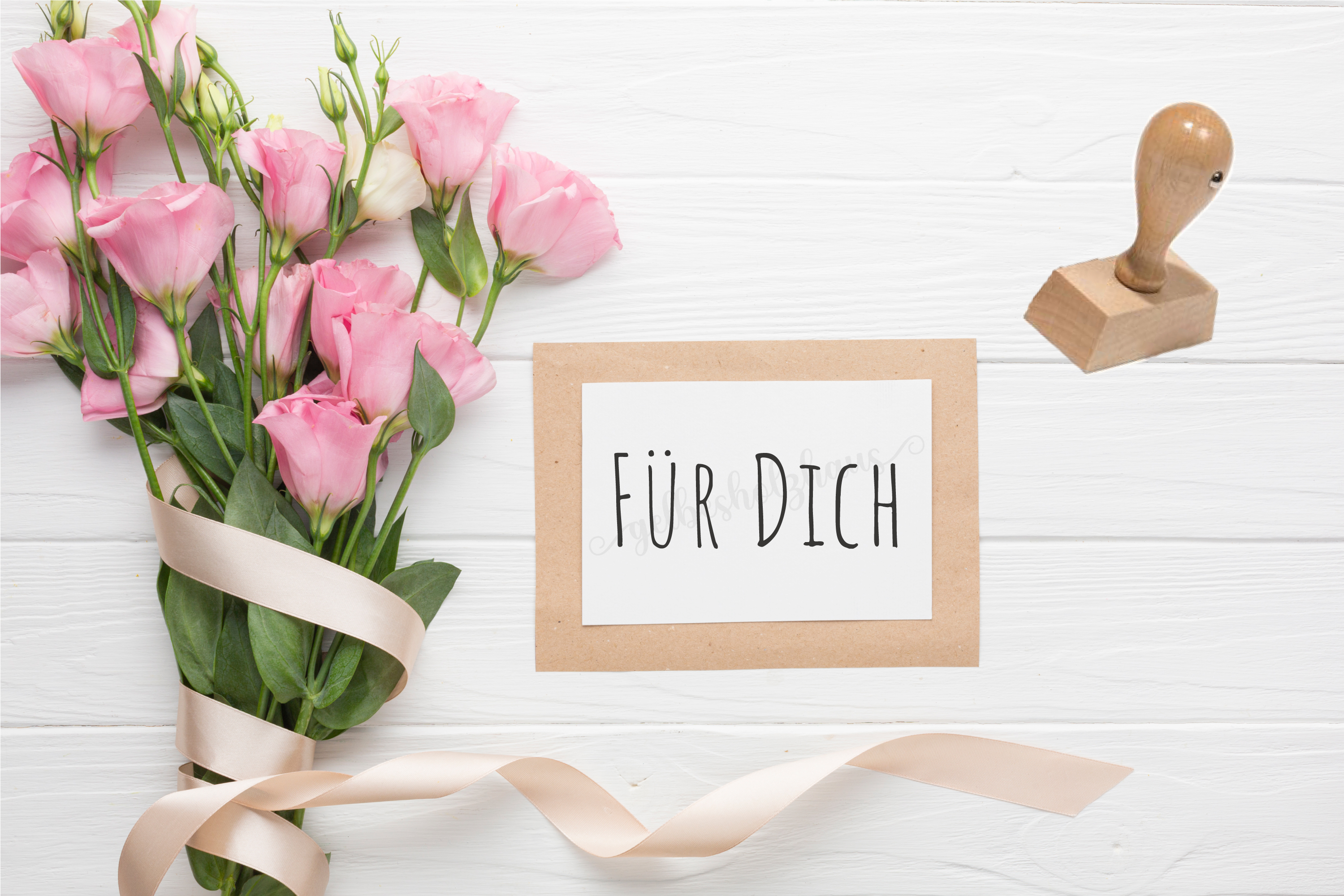 STEMPEL "für Dich" Großbuchstaben
