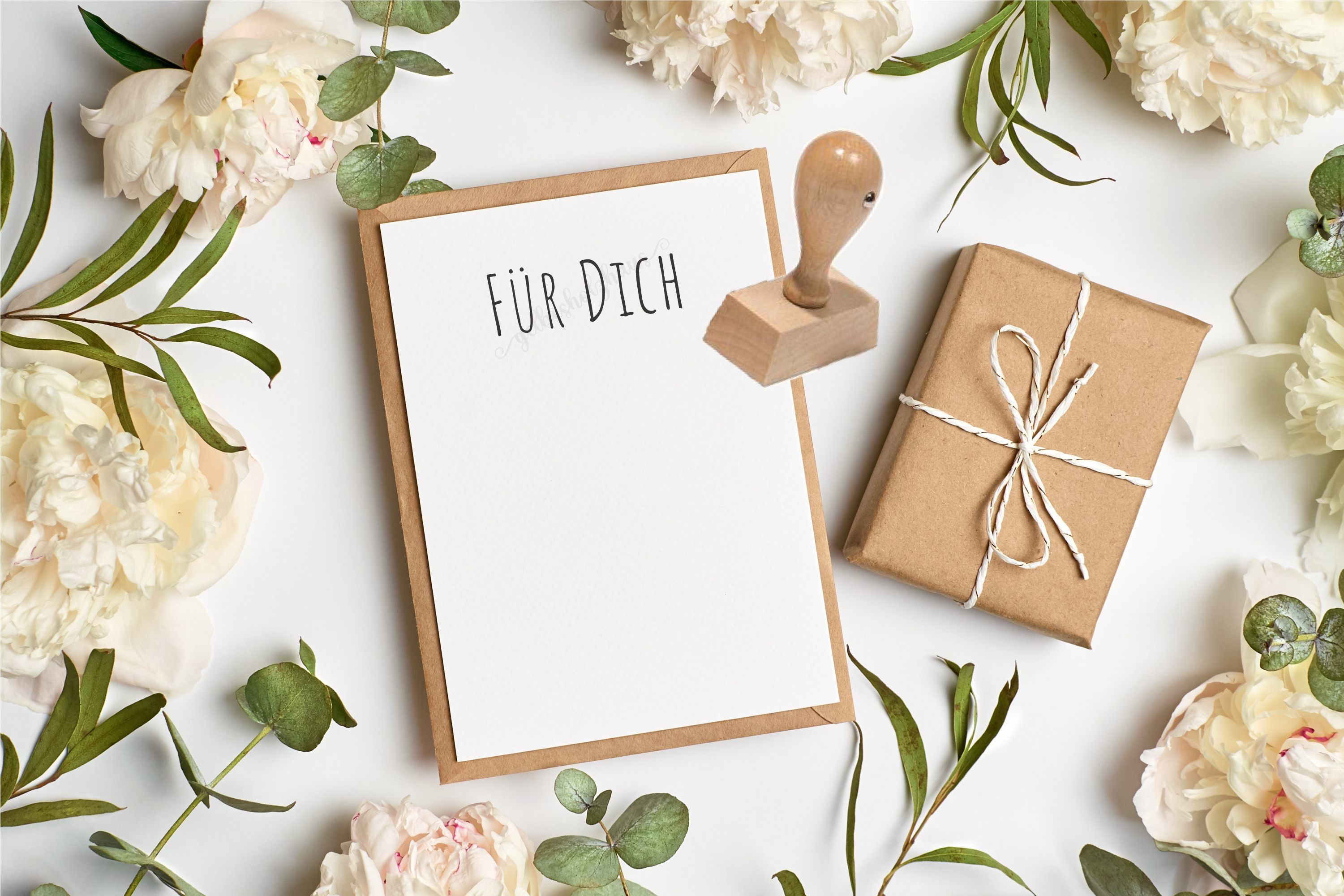 STEMPEL "für Dich" Großbuchstaben