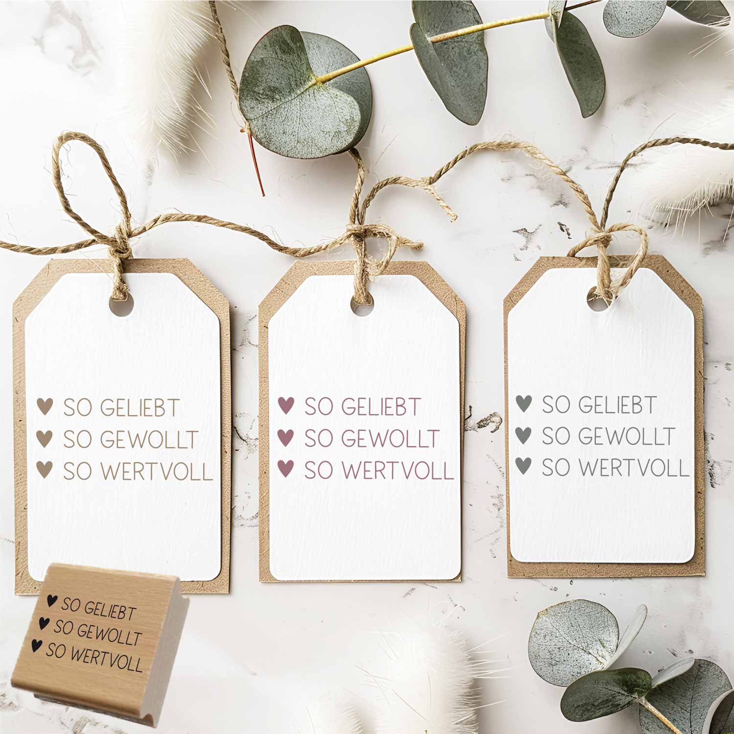 Stempel - so geliebt | so gewollt | so wertvoll