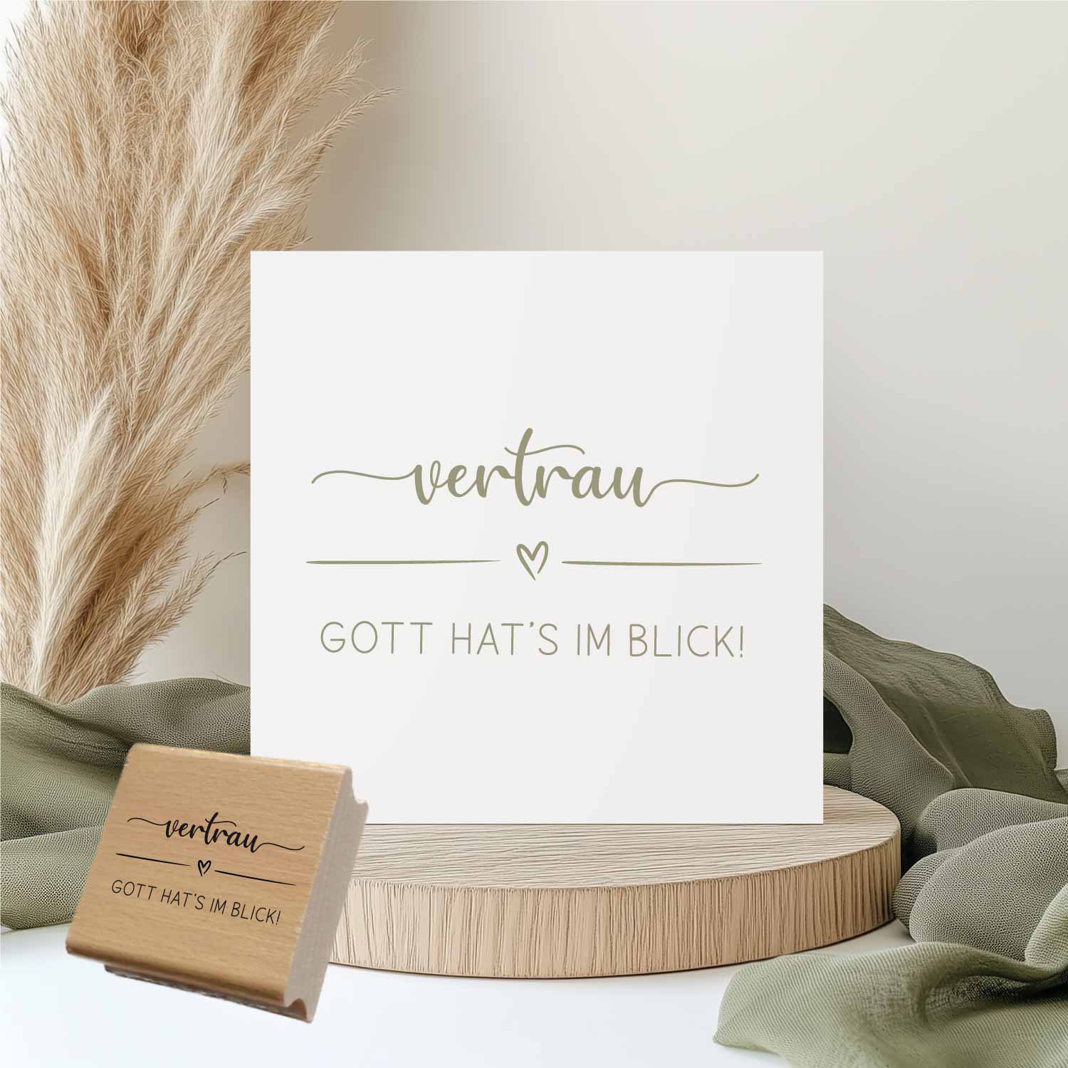 Stempel - Vertrau | Gott hat´s im Blick