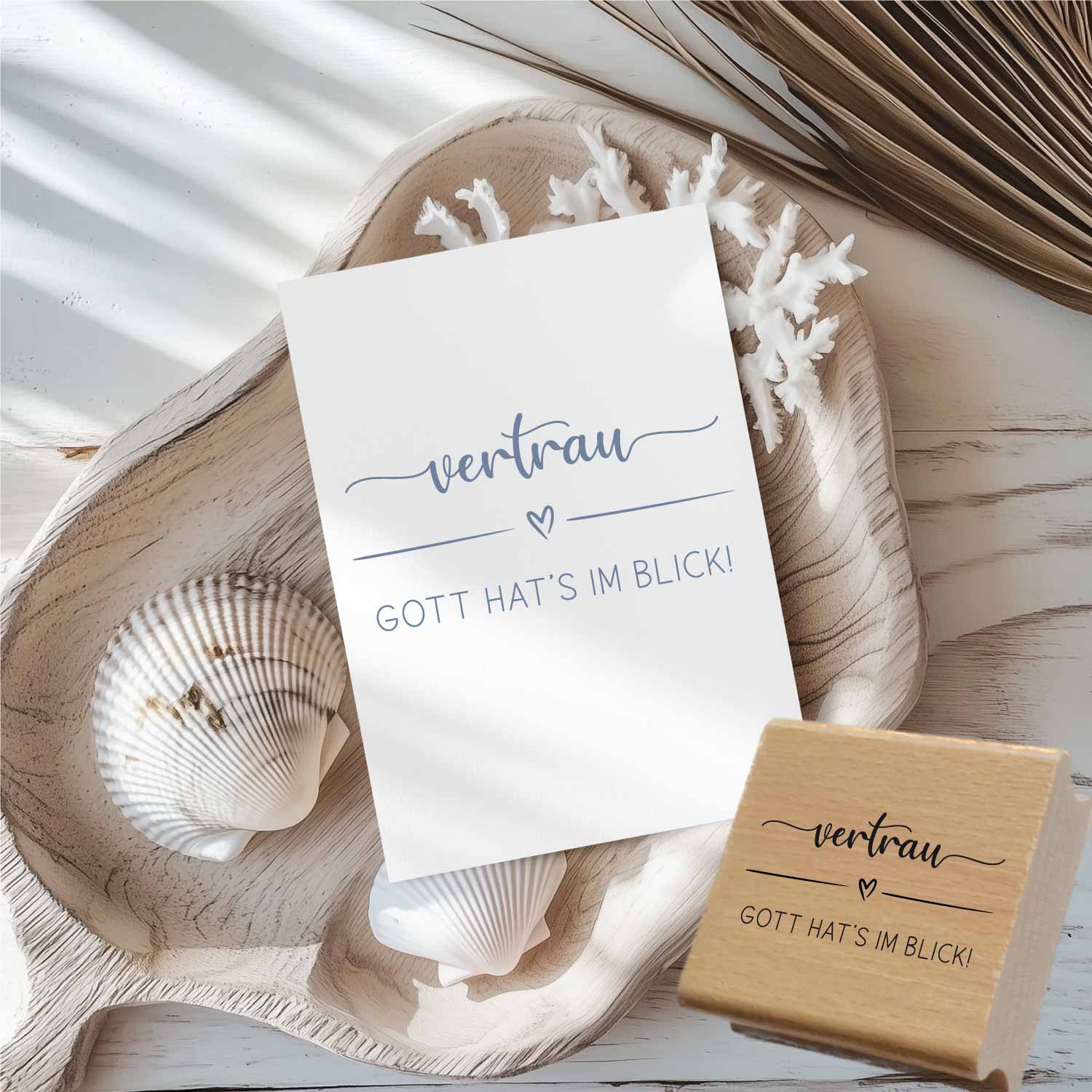 Stempel - Vertrau | Gott hat´s im Blick